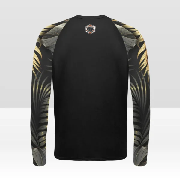 La Selva, Oro Men's Long Sleeve Swim Shirt (Model S39) - Image 4