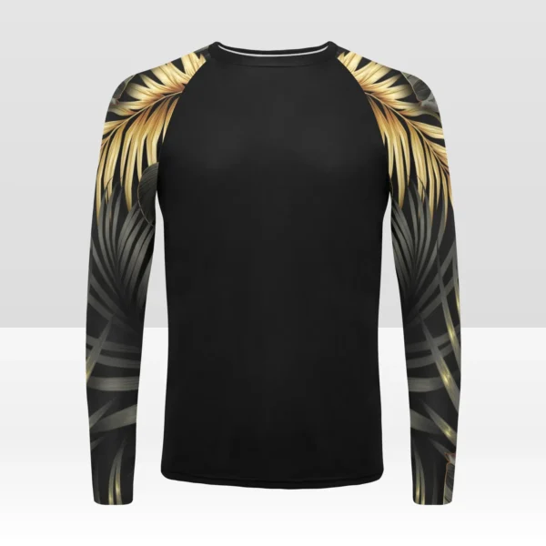 La Selva, Oro Men's Long Sleeve Swim Shirt (Model S39) - Image 3