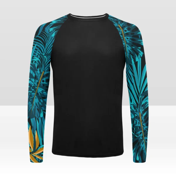 La Selva, Noche Azul Men's Long Sleeve Swim Shirt (Model S39) - Image 3