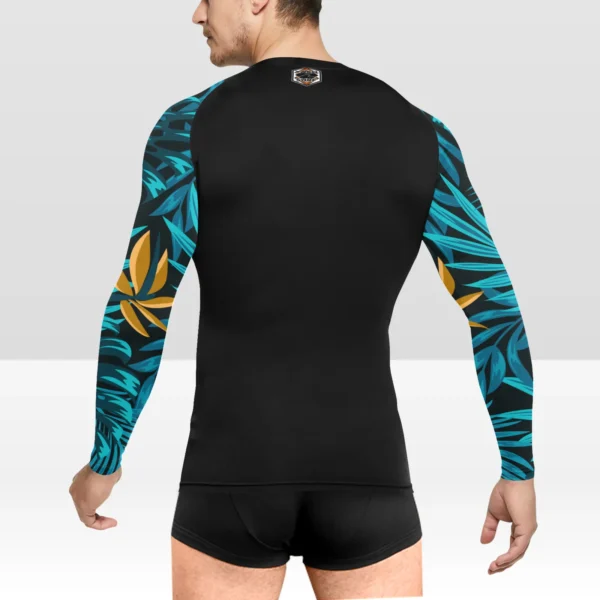 La Selva, Noche Azul Men's Long Sleeve Swim Shirt (Model S39) - Image 2