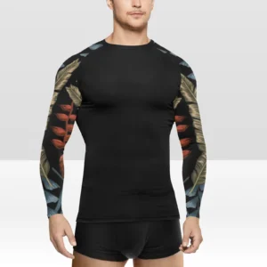La Selva - Hojas Men's Long Sleeve Swim Shirt (Model S39)