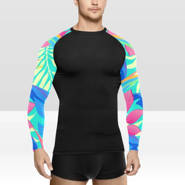 New Age - Vibrancy Men's Long Sleeve Swim Shirt (Model S39)