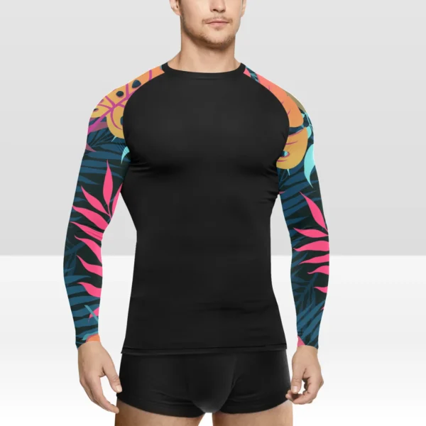 New Age - Wear The Jungle Men's Long Sleeve Swim Shirt (Model S39)