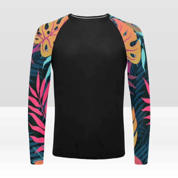 New Age - Wear The Jungle Men's Long Sleeve Swim Shirt (Model S39) - Image 3