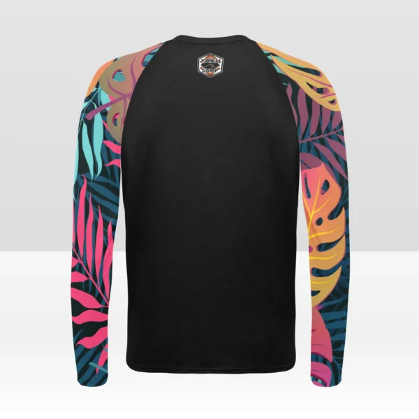 New Age - Wear The Jungle Men's Long Sleeve Swim Shirt (Model S39) - Image 4